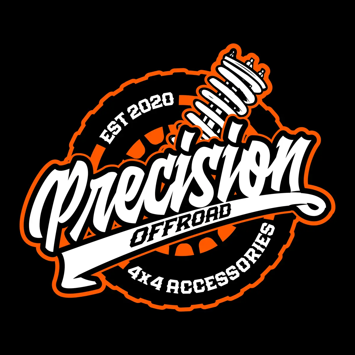 Precision Offroad - Round Design - Sticker 1