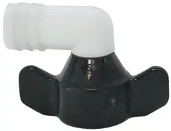 1/2" Fpt Wingnut X 3/8" Elbow Hose Barb (3101) 1