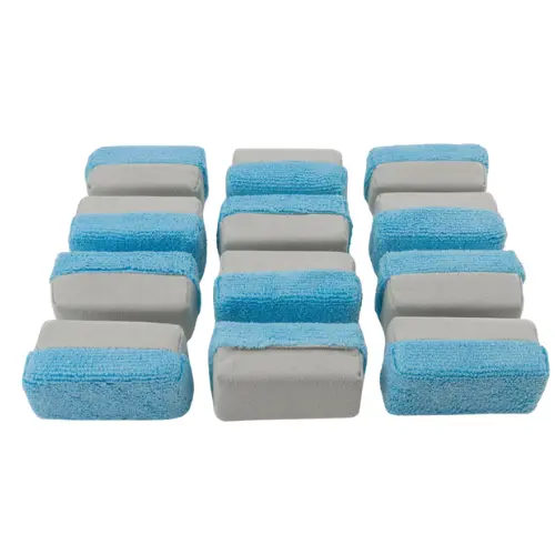 Autofiber Suede Saver Coating Applicator Mini 12 Pack Blue & Grey 1