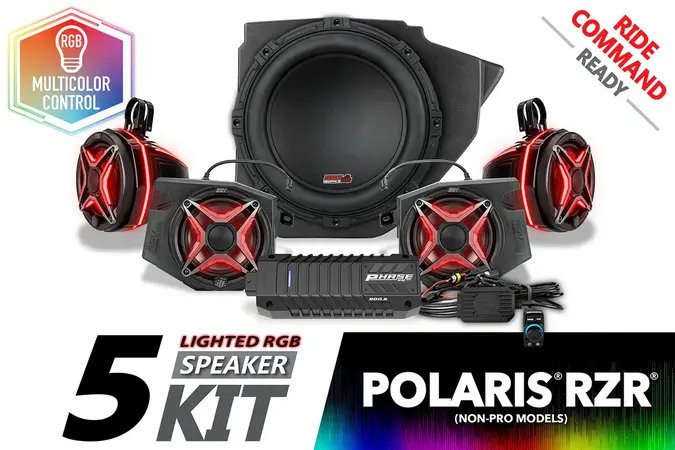 2014–2023 Polaris Rzr V-Spec 5-Speaker Plug-&Amp;-Play Kit | Ssv Works 1