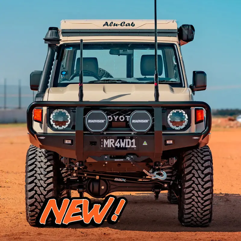 Toyota Landcruiser 70 Series Bull Bar – Facelift (2024 – Present) Front Bar - The Cruiser Company 1