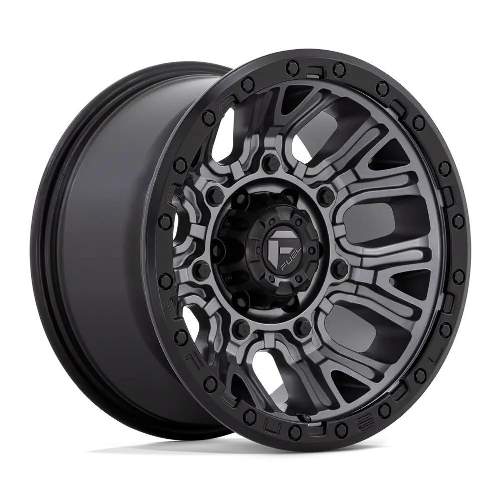 Fuel Traction D825 - Matte Gunmetal With Black Ring 1