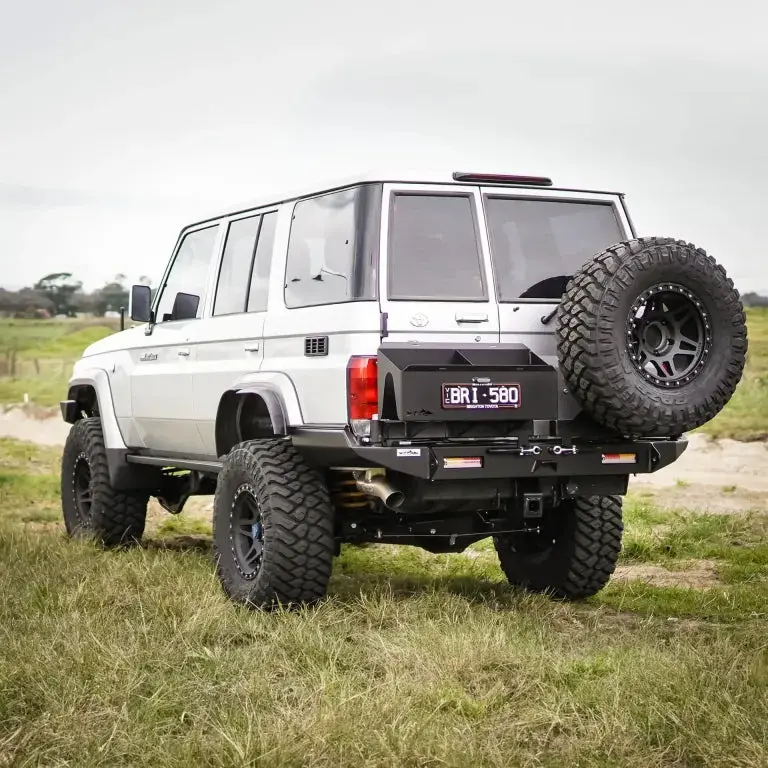 Toyota Landcruiser 76 Series Rear Bar – Tow Bar Rear Bar - The Cruiser Company 1