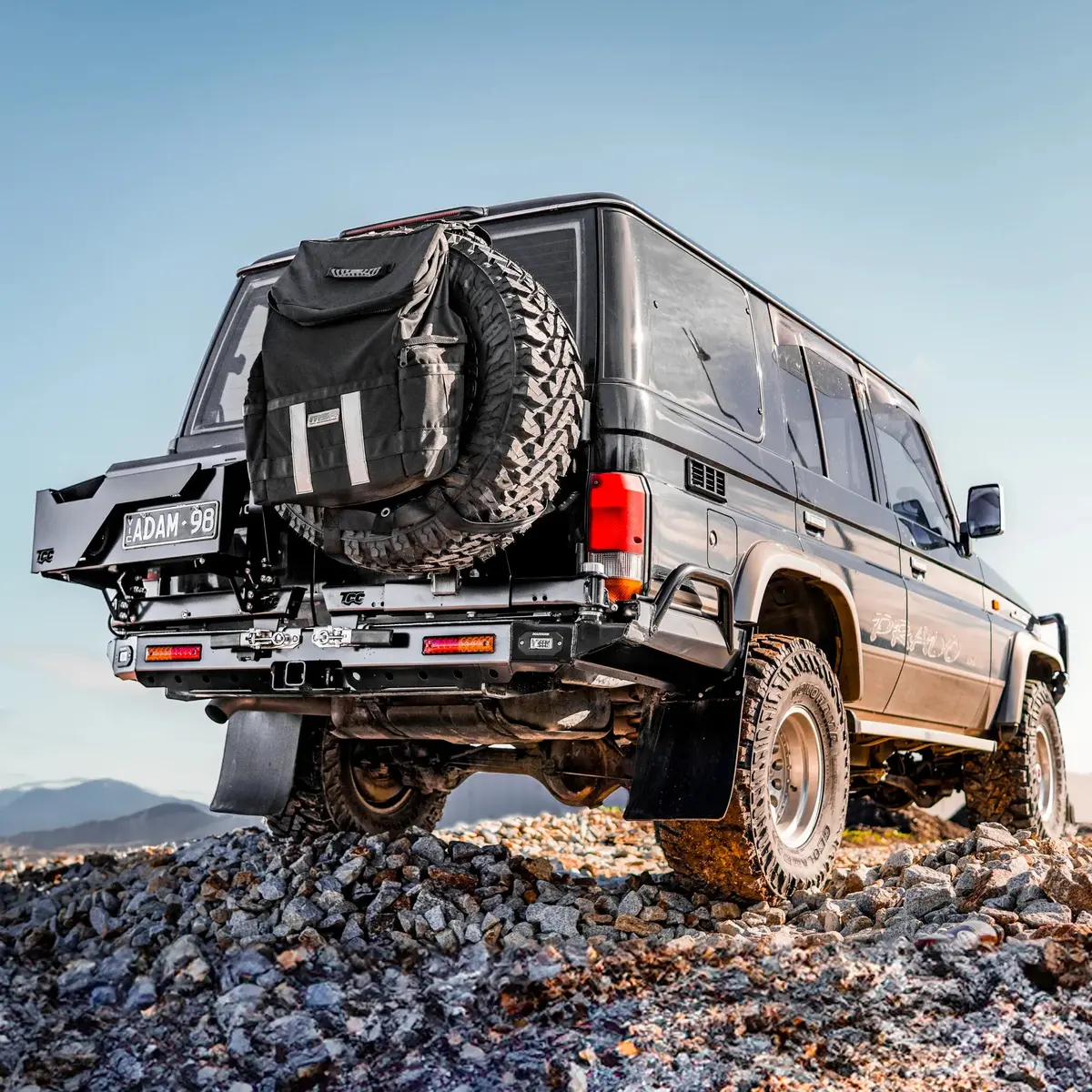 Toyota Landcruiser 76 Series – Tow Bar Rear Bar - The Cruiser Company 1