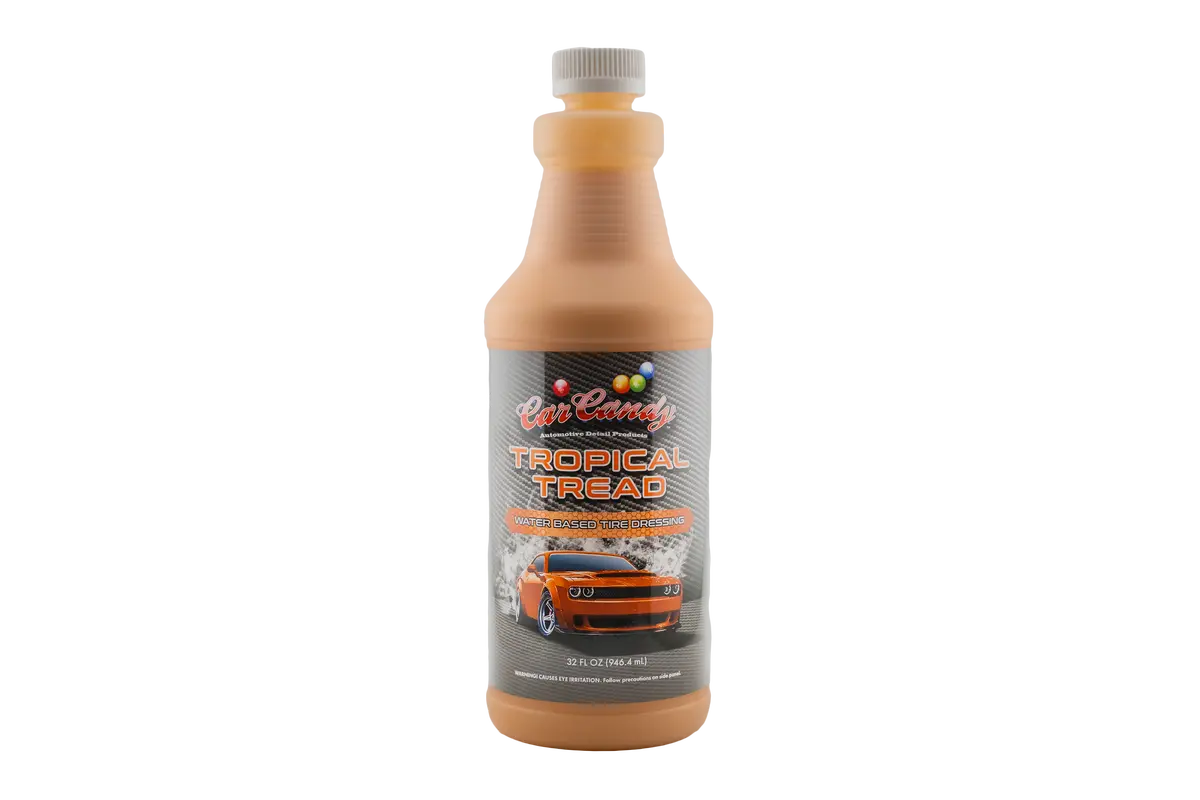 Car Candy | Tropical Tread Water-Based Tire & Trim Dressing – Glossy, Protective Finish 1