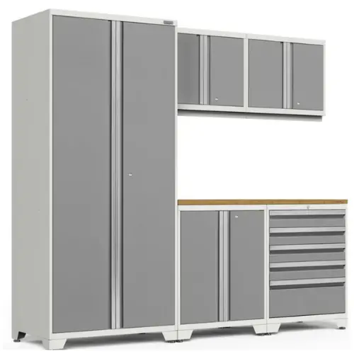 Newage Pro Series 6 Piece Cabinet Set With Tool Drawer, Base, Wall Cabinet And Locker 4