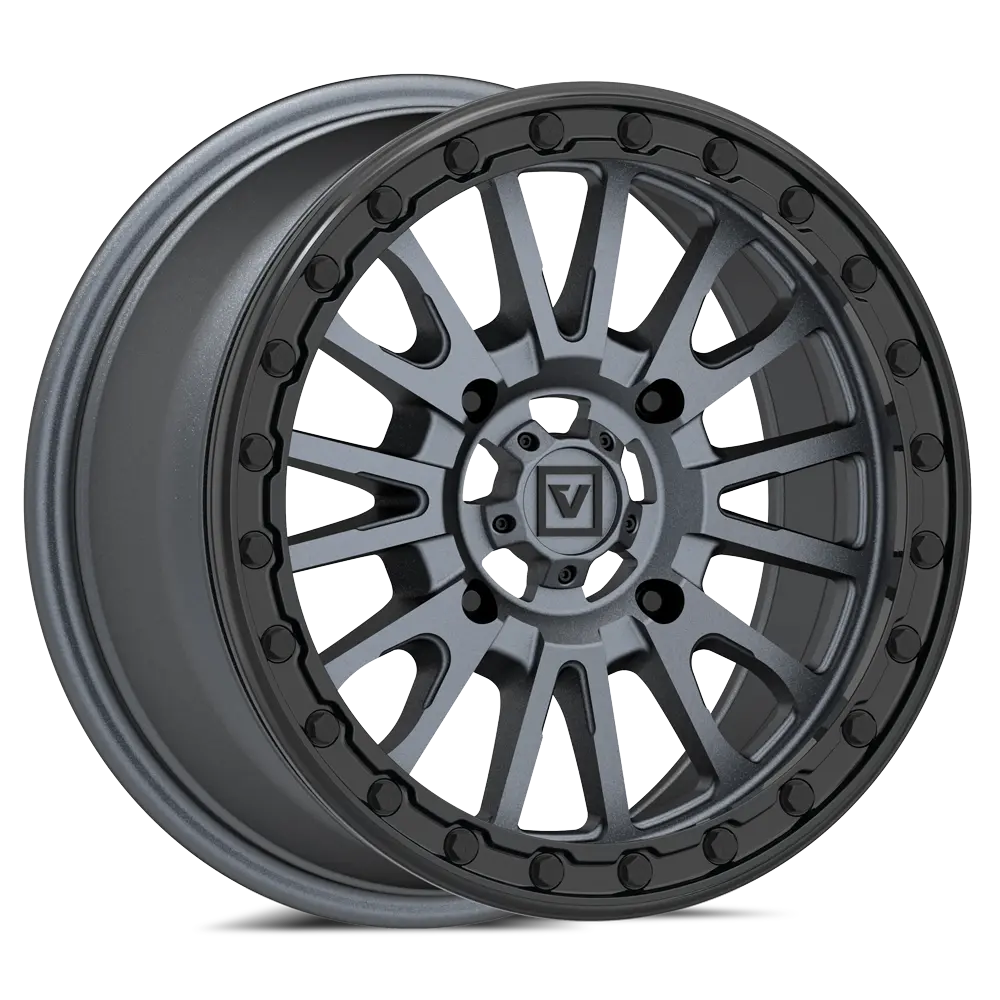 V16 Beadlock Utv Wheel Satin Gunmetal 5