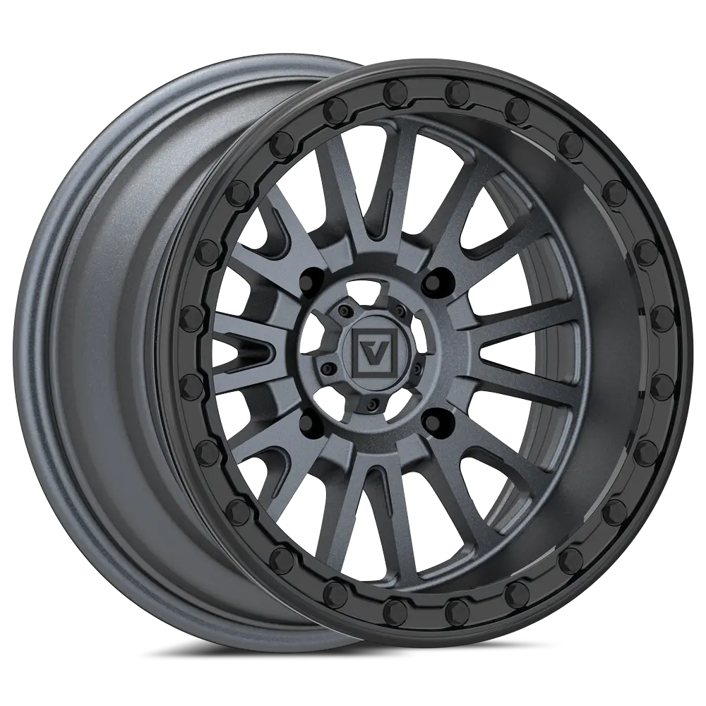 V16 Beadlock Utv Wheel Satin Gunmetal 1