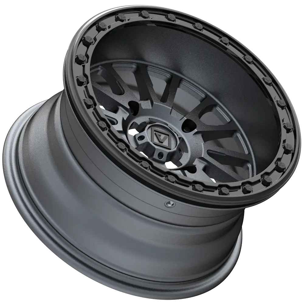 V16 Beadlock Utv Wheel Satin Gunmetal 4