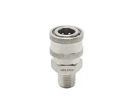 Mtm Hydro Veloci Stainless Steel Coupler 1/4" Mpt 1