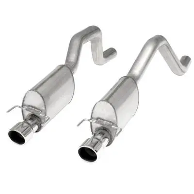 Stainless Works: 2006-13 Corvette C6zo6/Zr1 3" Axleback Chambered Mufflers Dual 4" Rolled Edge Tips 1