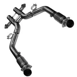 Kooks Headers & Exhaust: 2011-2014 Ford Mustang Boss 302/Laguna Seca 3" Green Catted H Pipe 5.0L 2
