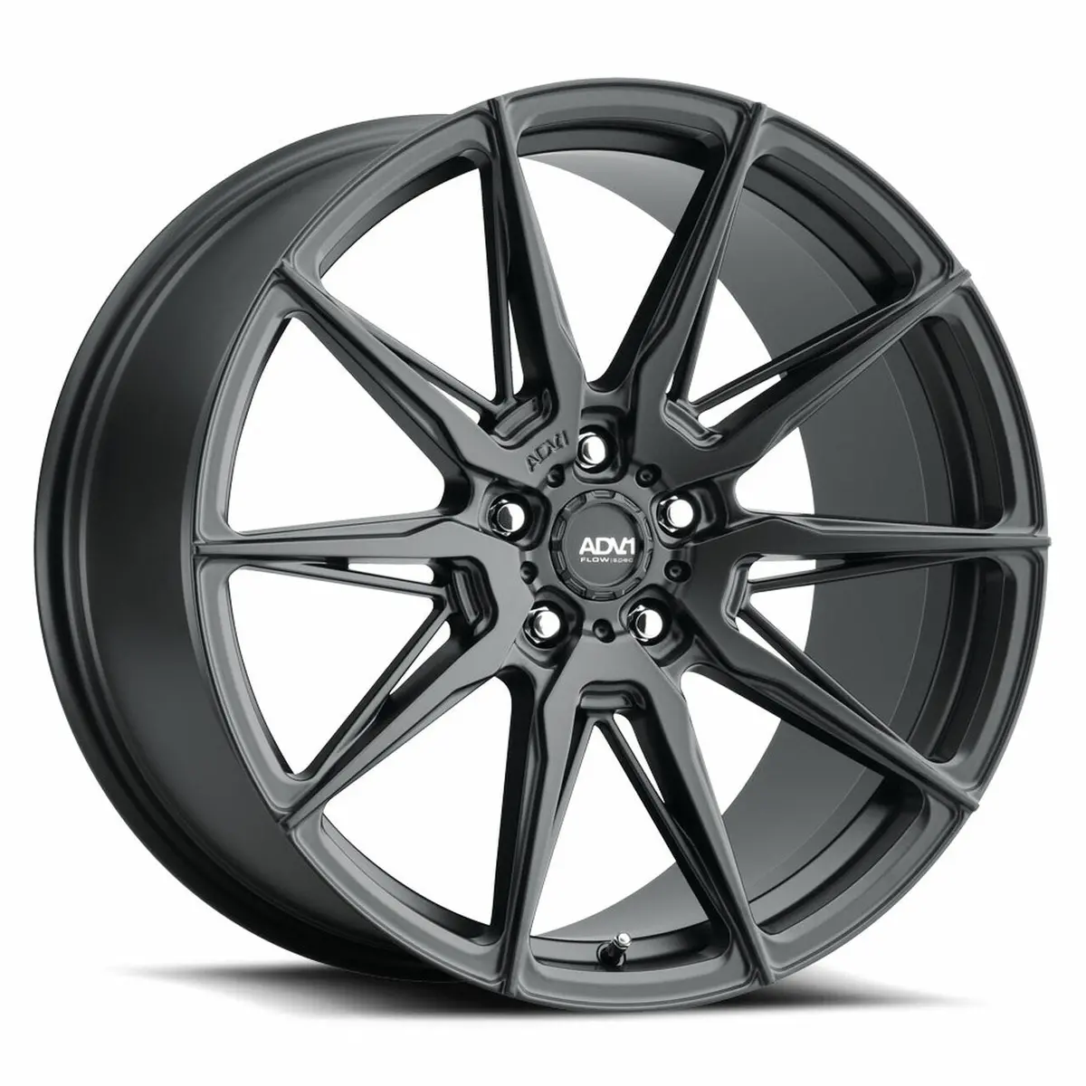 Adv.1 -- 20" X 11" Adv5.0Sd 5X112 Et12 Bs6.5 Satin Blk 66.56 (Part# V32201144p12) 1