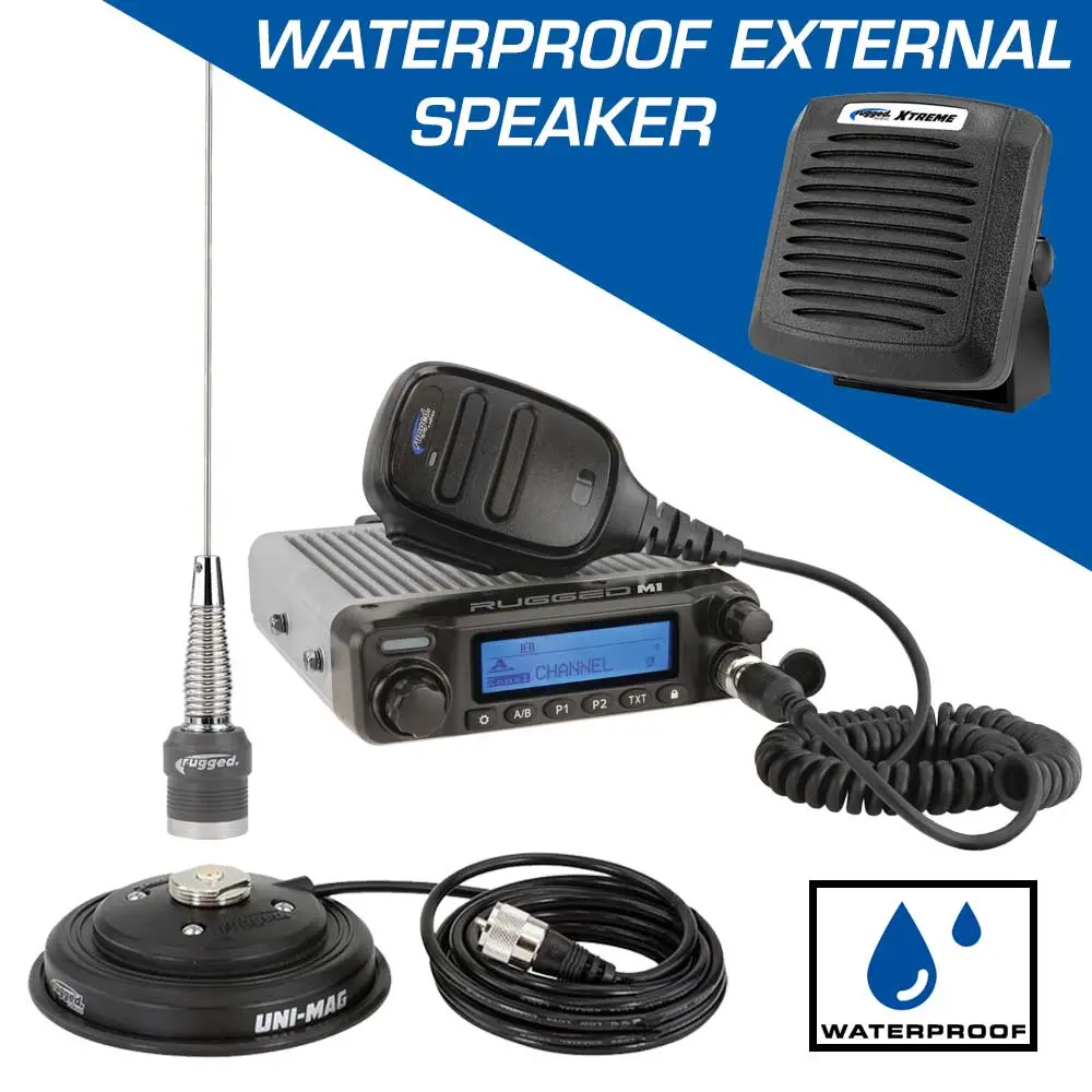 Adventure Radio Kit - M1 Waterproof Powerful Business Band Mobile Radio Kit And External Speaker 1