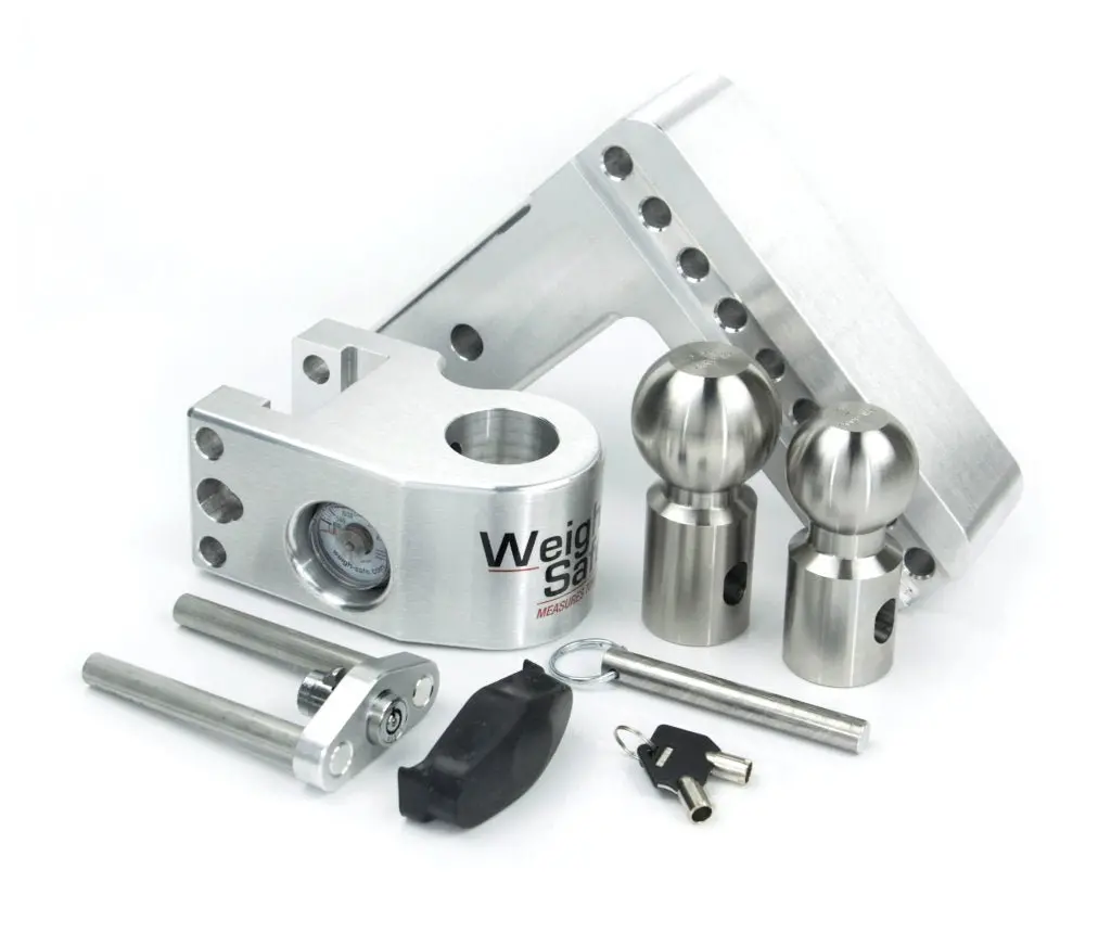 Aluminum Drop Hitch With Tongue Weight Scale | Weigh Safe 2