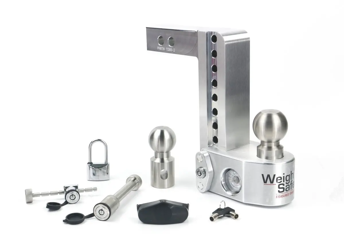 Weigh Safe Aluminum Drop Hitch with Built-In Tongue Weight Scale - Image 6