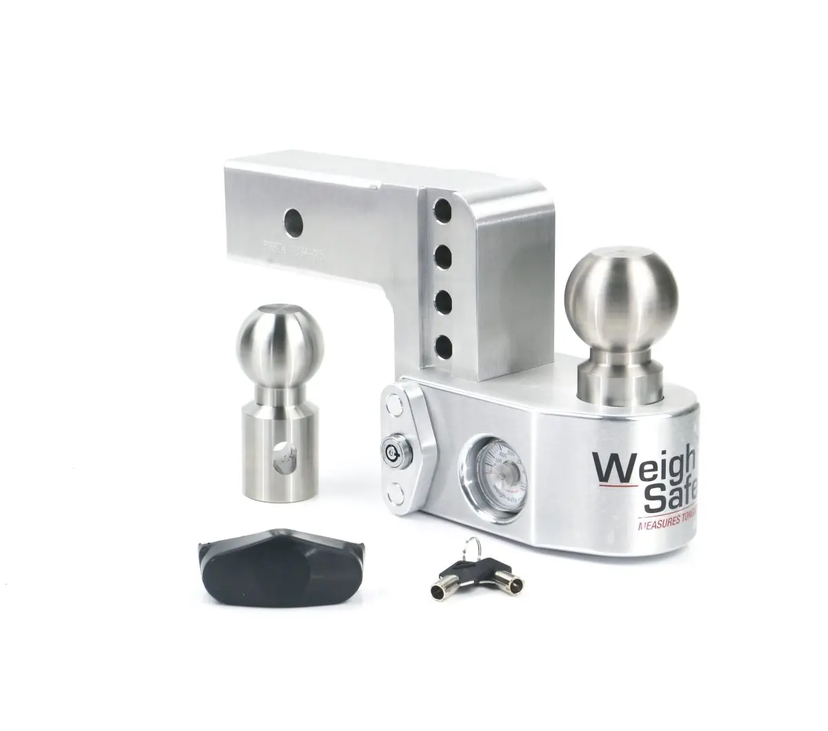 Aluminum Drop Hitch With Tongue Weight Scale | Weigh Safe 5