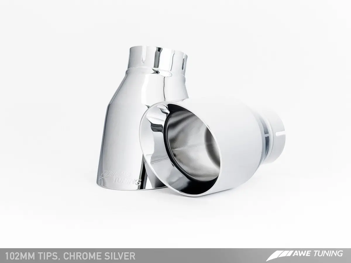 Awe: 2009-17 Volkswagen Cc - Touring Edition Exhaust (Dual Outlet / Chrome Silver Tips) 2