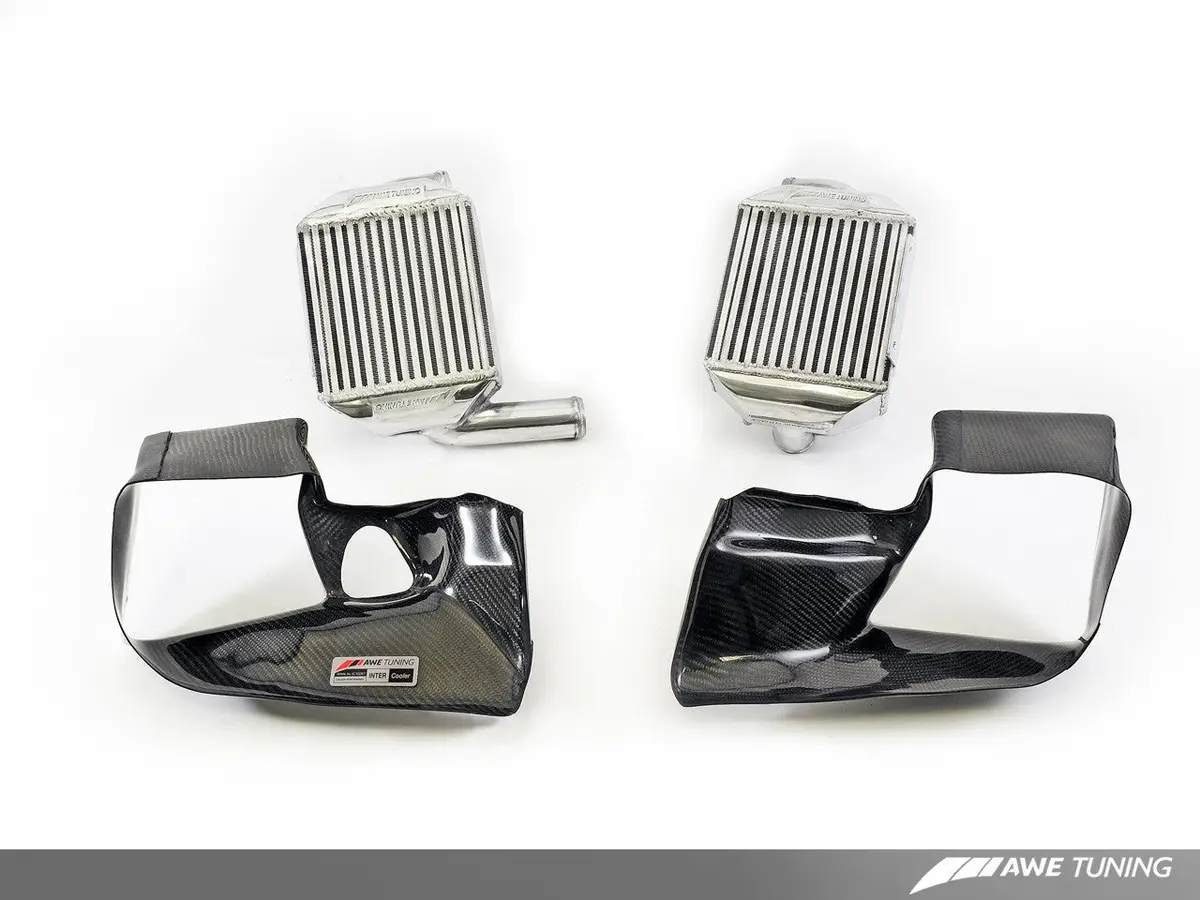 Awe: 2000-04 Audi S4 2.7 Turbo - Intercooler Kit W/ Carbon Fiber Shrouds 2