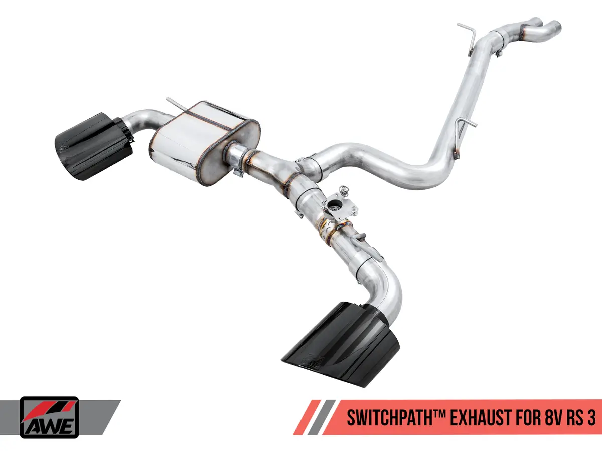Awe: 2017-20 Audi 8V Rs 3 2.5T - Switchpath (Diamond Black Rs-Style Tips) 1