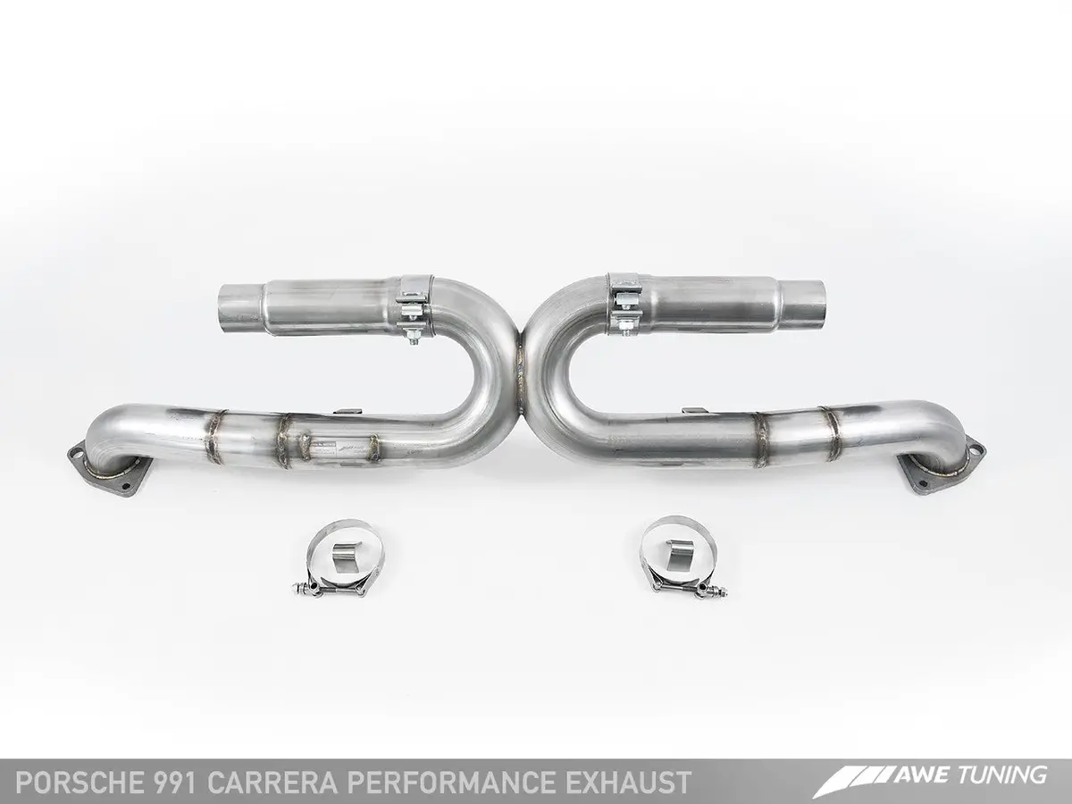 Awe: 2012-2016 Porsche 991 Carrera | Carrera 4 Performance Exhaust System W/Diamond Black Tips 1