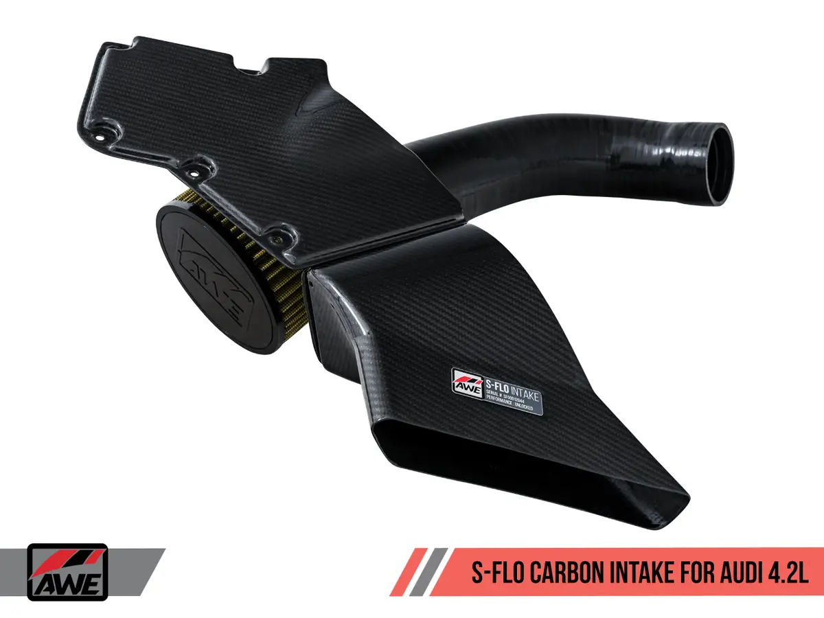 Awe: 2008-2012 Audi B8 S5 4.2L - S-Flo Carbon Intake 1