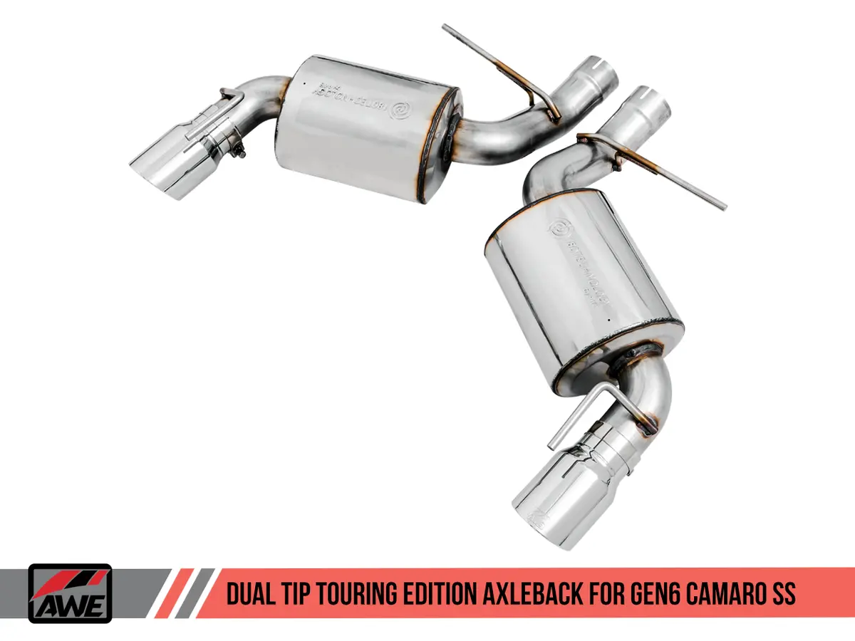 Awe: 2016-2019 Chevrolet Camaro Ss 6.2L - Touring Edition Axle-Back Exhaust (Chrome Silver Tips Dual Outlet) 1