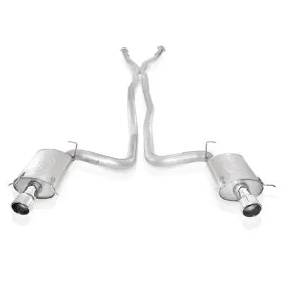 Stainless Works: 2004-07 Cadillac Cts-V -- 3" Exhaust X-Pipe Chambered Mufflers 4" Tips 1