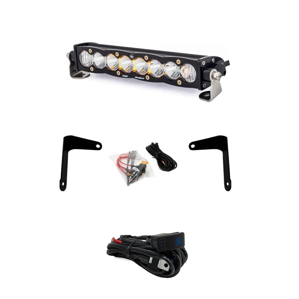 Baja Designs S8 10" Shock Tower Light Bar Mount Kit For 17-22 Can-Am Maverick X3 1