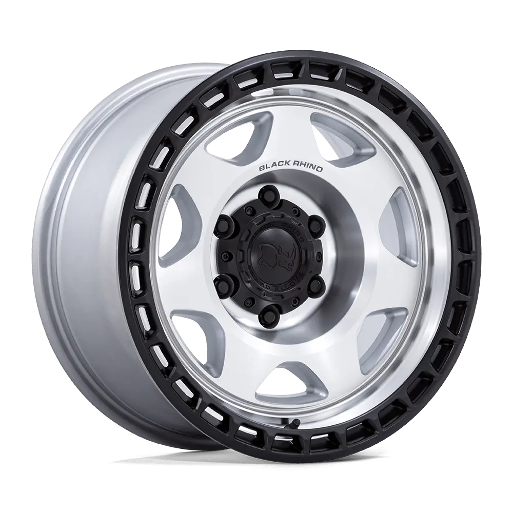 Black Rhino Voyager Silver Machined W/ Matte Black Lip 1