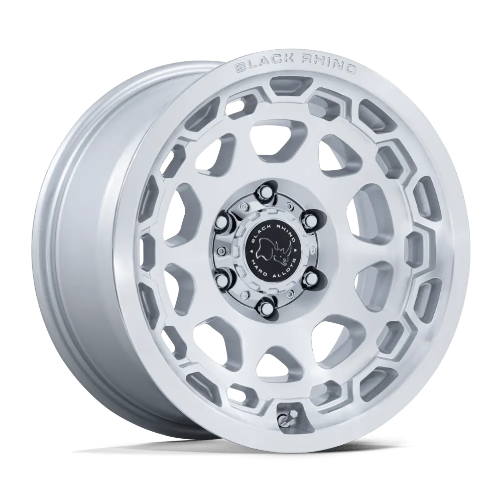Black Rhino Br026 Congo Gloss Silver W/ Machined Face 1