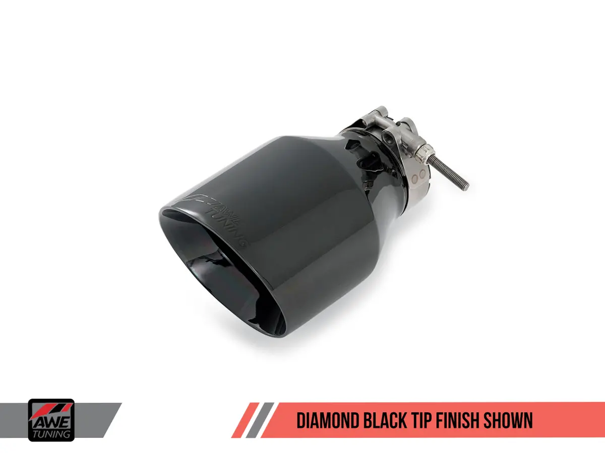 Awe: 2009-14 Volkswagen Mk6 Sportwagen 2.5L - Touring Edition Exhaust (Diamond Black Tips) 2