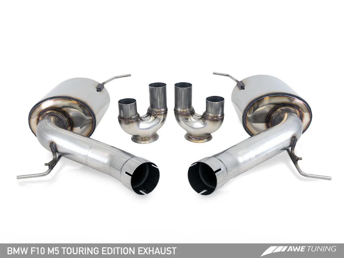 Awe: 2013-2016 Bmw M5 4.4T - Touring Edition Axle Back Exhaust Chrome Silver Tips 1
