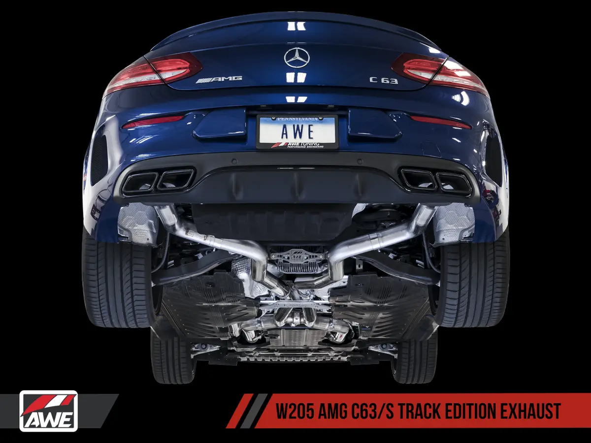 Awe: 2015-20 Mercedes-Benz Amg C63 4.0T - Track Edition Exhaust System (No Tips) 1