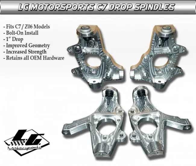 Lg Motorsports:  Drop Spindles 1"  [C7 Corvette, Gs, Z06, Zr1] 1