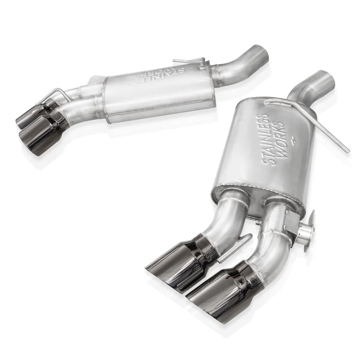 Stainless Works: 2016-21 Chevrolet Camaro Ss -- Legend Axleback Exhaust / Black Chrome Tips (Performance Connect) 1