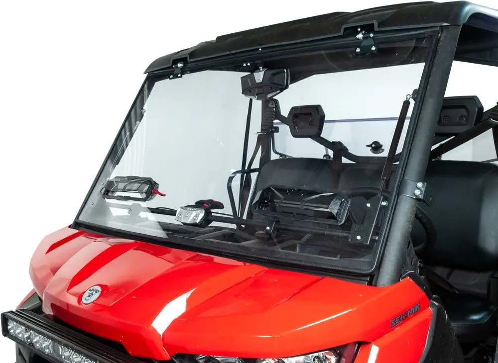 Can-Am Defender Flip-Up Vented Windshield | Seizmik 2