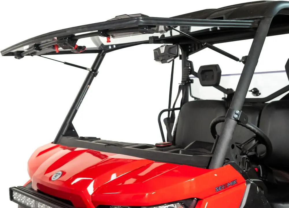 Can-Am Defender Flip-Up Vented Windshield | Seizmik 1