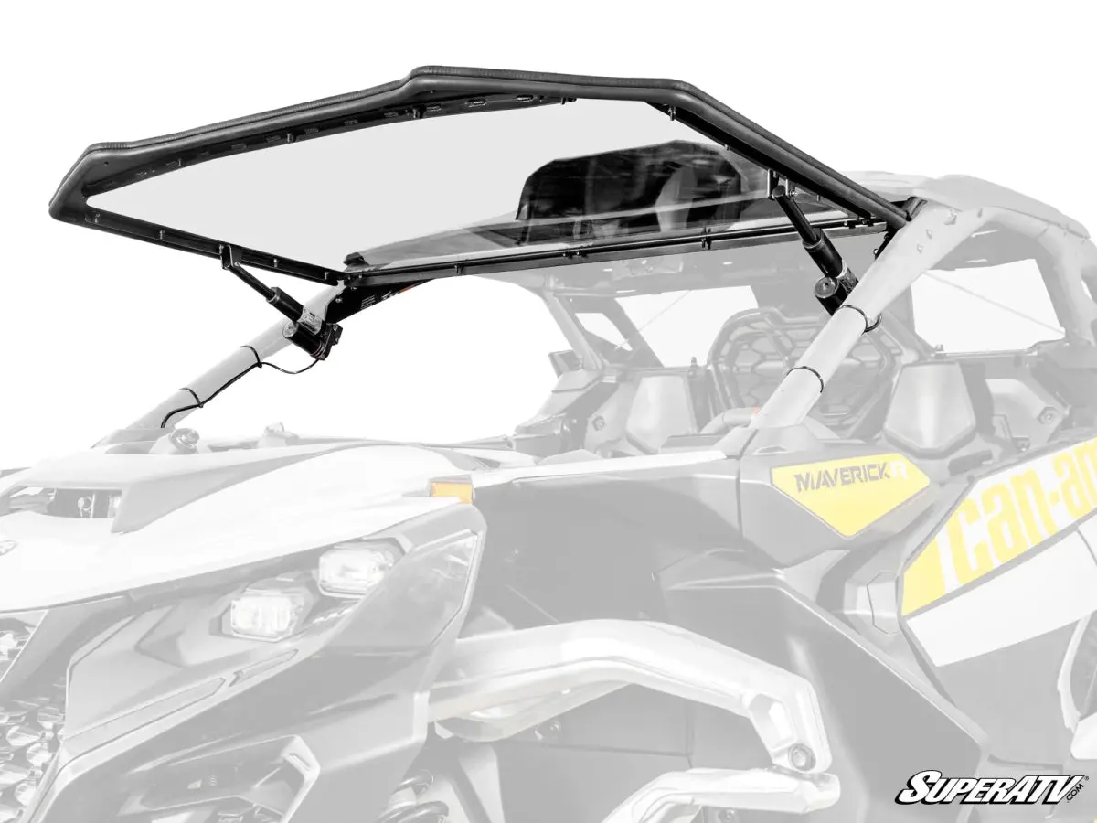 Can-Am Maverick R Maxdrive Power Flip Windshield 1