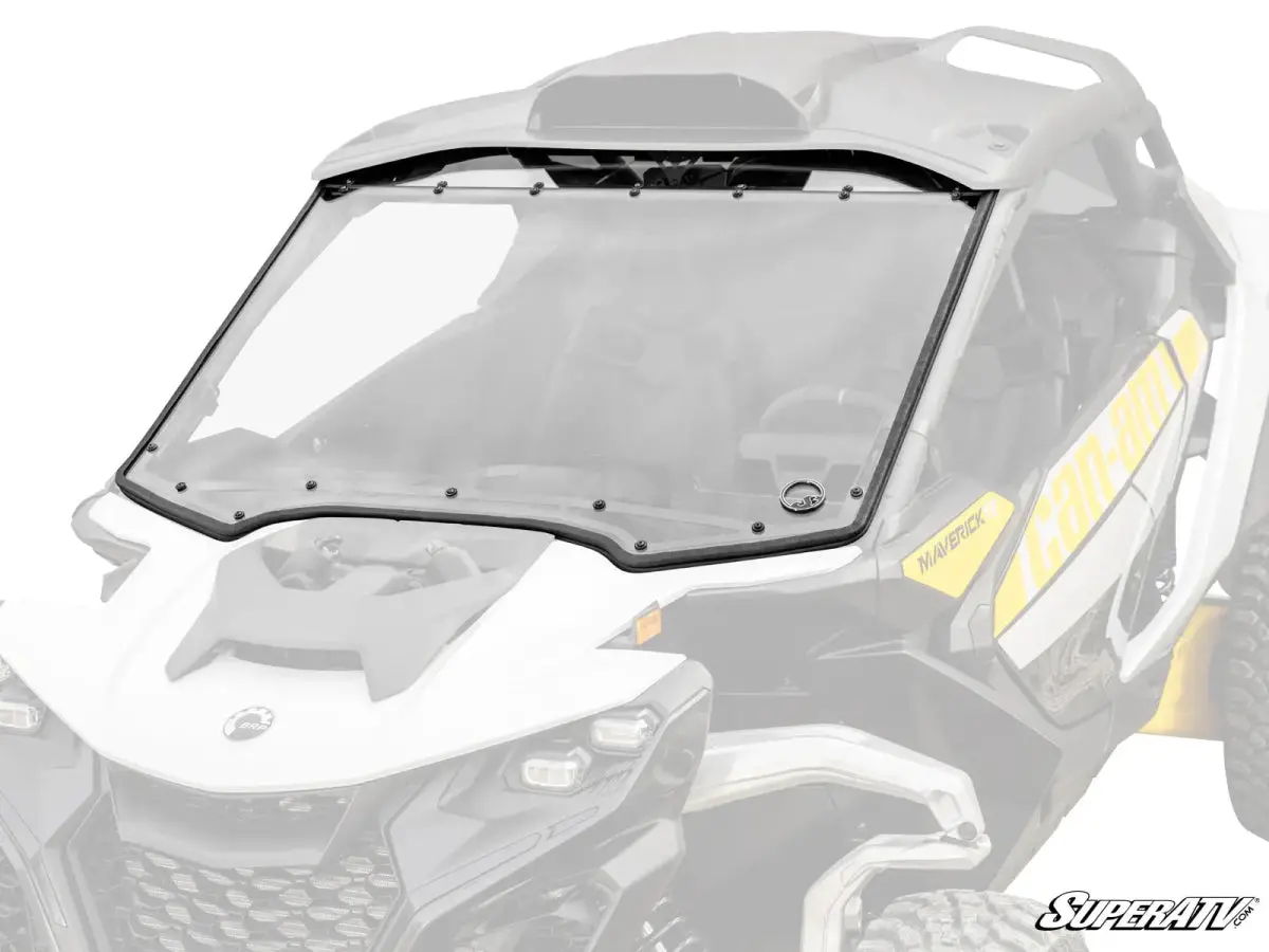 Can-Am Maverick R Scratch-Resistant Full Windshield | Superatv 1