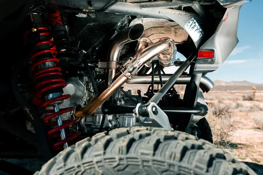 Can-Am Maverick R Sidepiece Valved Head Pipe | Trinity Racing 1