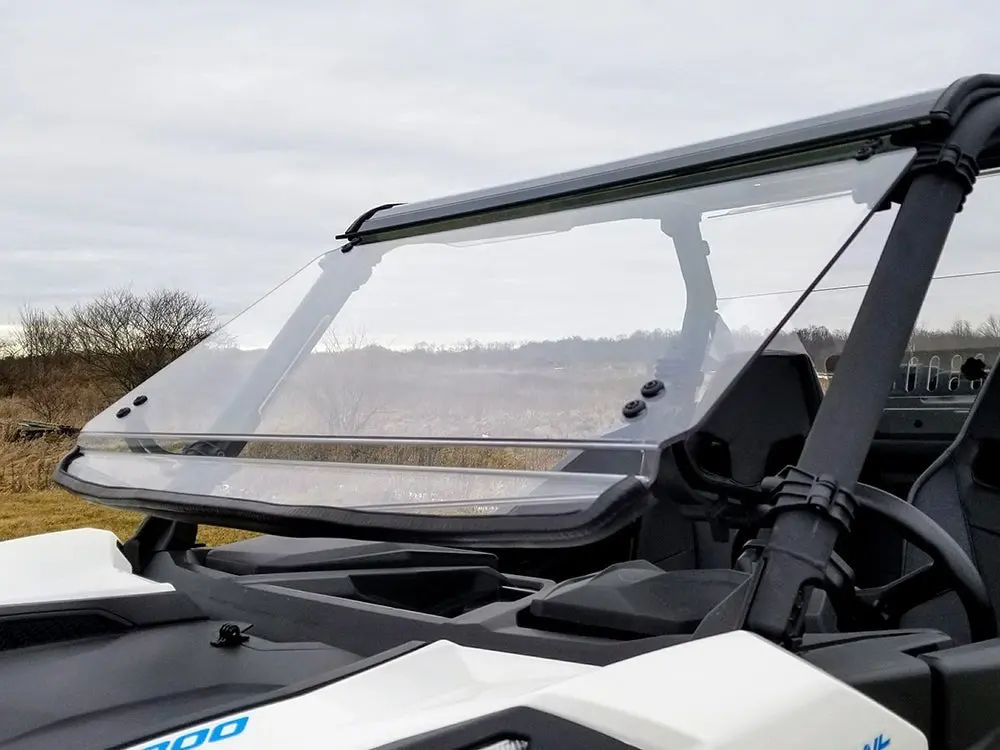Can Am Maverick Trail/Sport & 2021 Commander Full Tilting Windshield | Spike Powersports 2