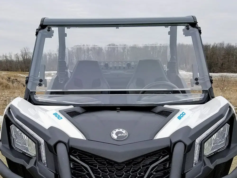 Can Am Maverick Trail/Sport & 2021 Commander Full Tilting Windshield | Spike Powersports 1