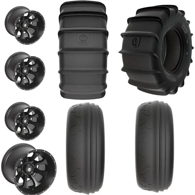 Can Am Sand Wheels And Tire Package 4/137 | Pro Armor Knight Wheels 32" Sand Tires 1