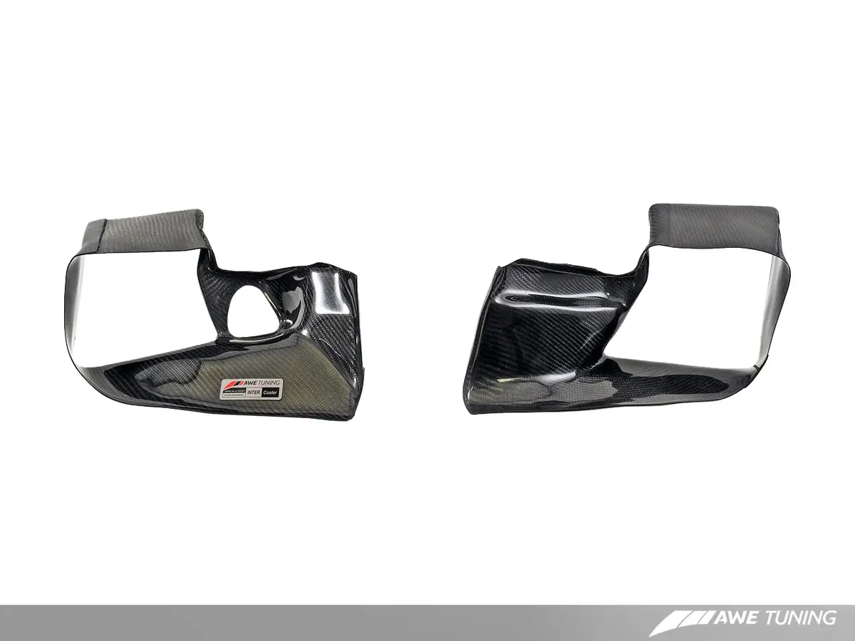 Awe: Audi 2.7T - Performance Intercooler Carbon Fiber Shrouds 1
