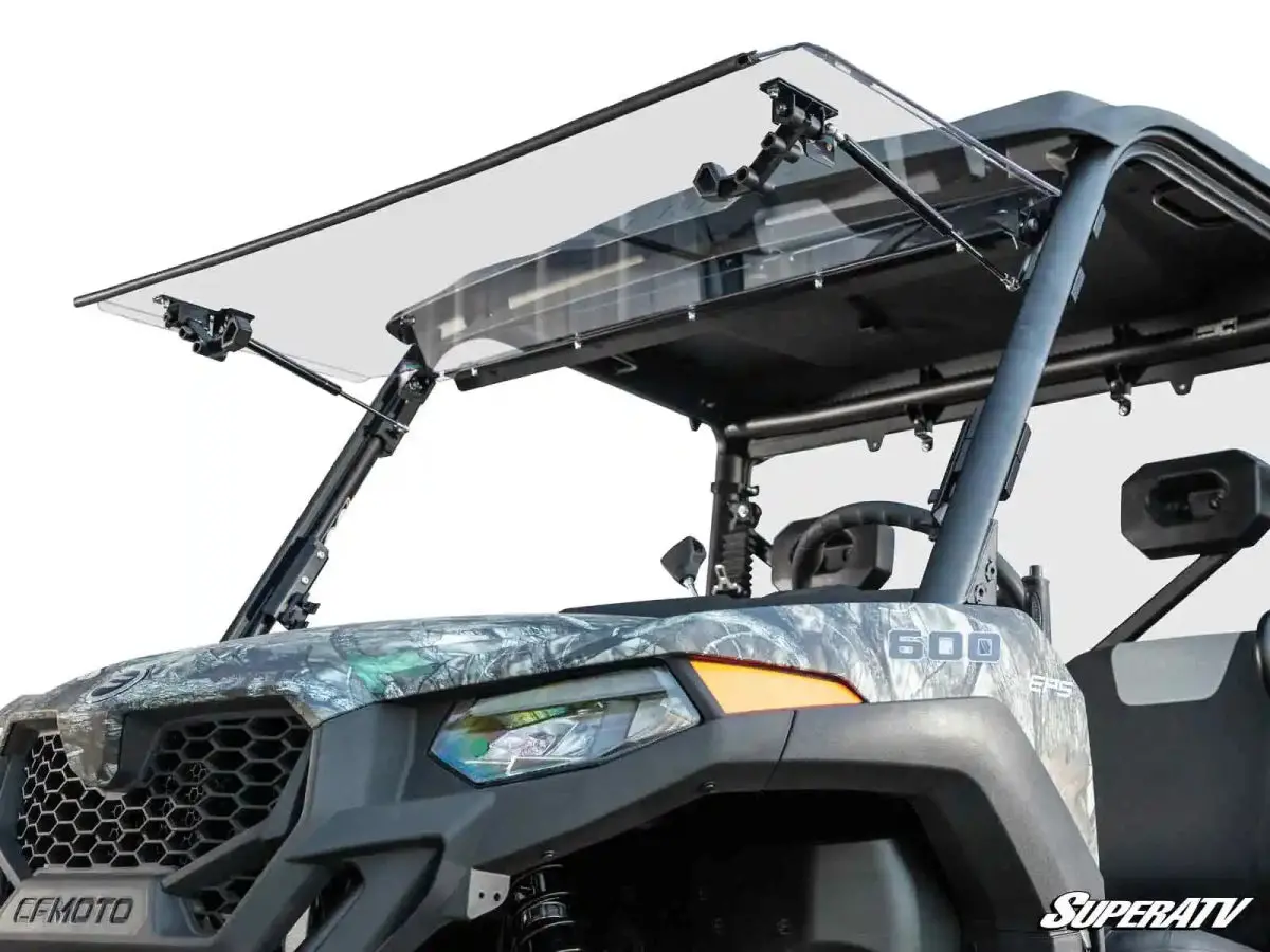 Cfmoto Uforce 600 Scratch Resistant Flip Windshield | Superatv 1
