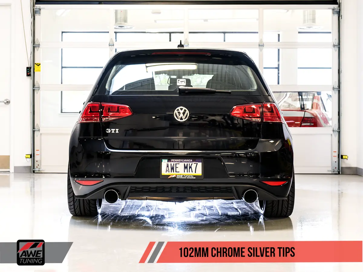 Awe: 2015-2017 Volkswagen Mk7 Gti 2.0T - Track Edition Exhaust (Chrome Silver Tips) 2