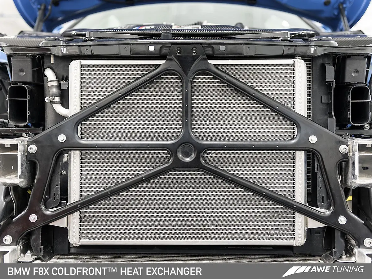 Awe: 2015-2020 Bmw M3 | M4 3.0L Turbo F8x Coldfront Heat Exchanger W| Protection Screen 1