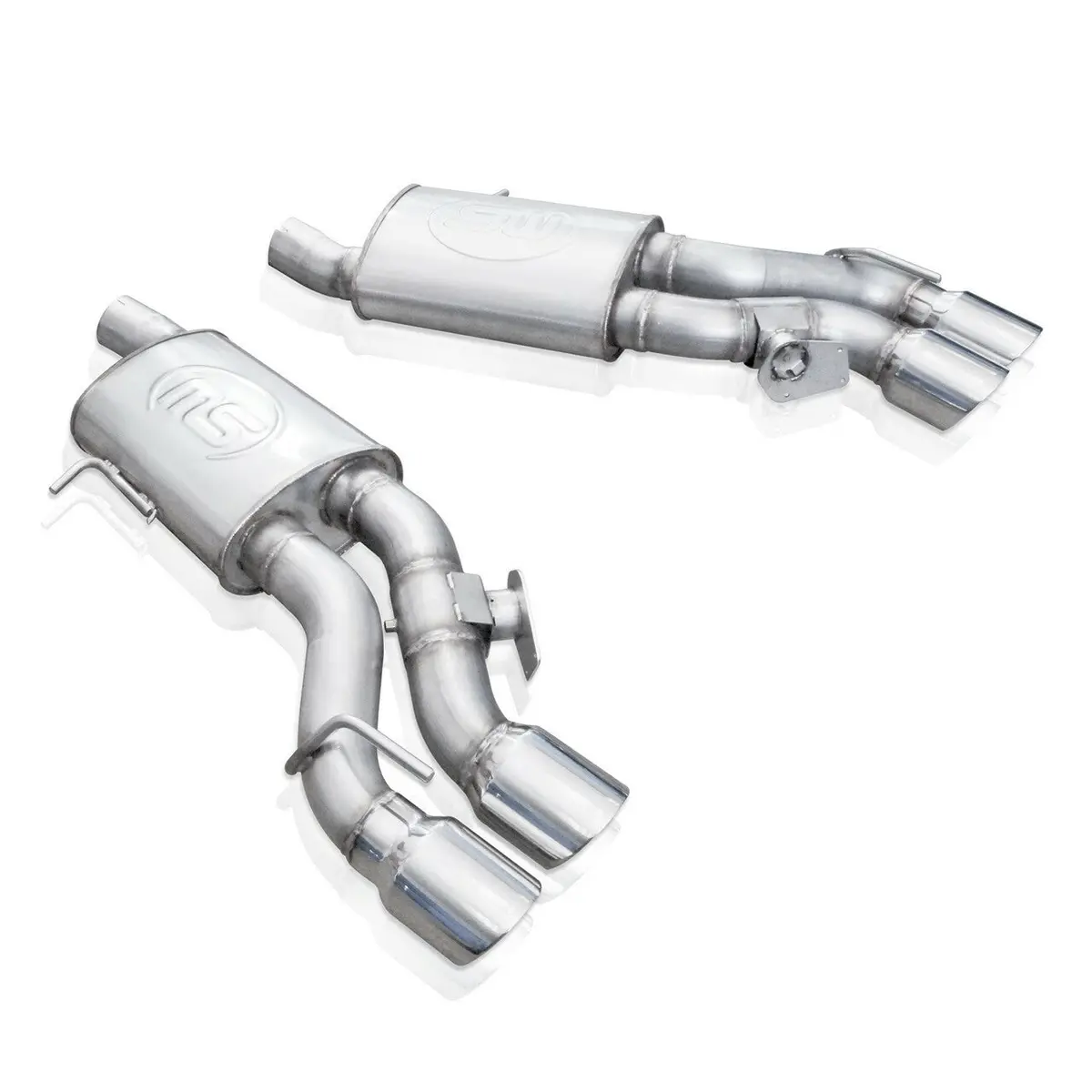 Stainless Works: 2016-18 Cadillac Cts-V Sedan -- Axleback System Dual-Mode Turbo Mufflers 4" Tips 1