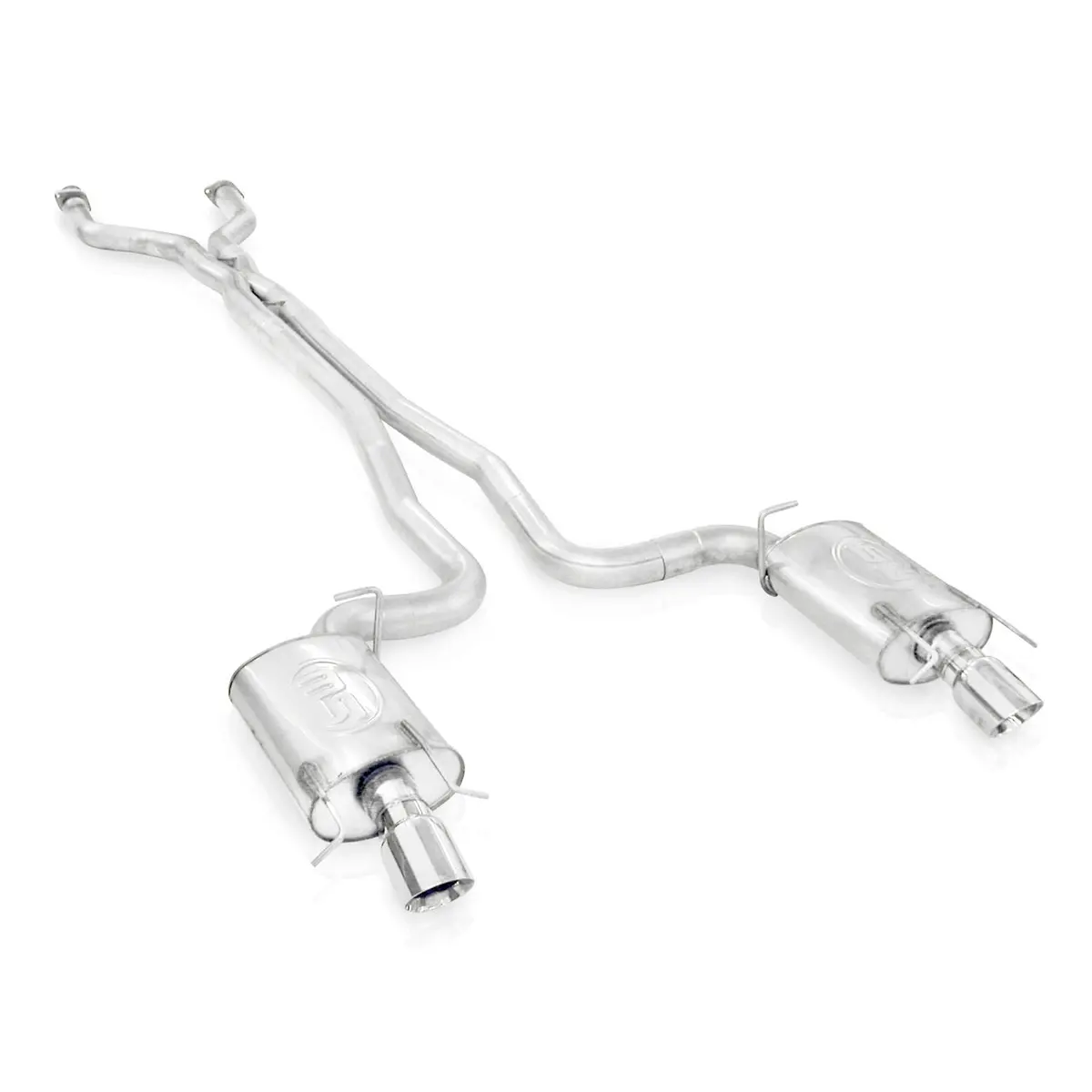 Stainless Works: 2009-15 Cadillac Cts-V Sedan -- 3" Catback System X-Pipe S-Tube Mufflers 4" Tips 1